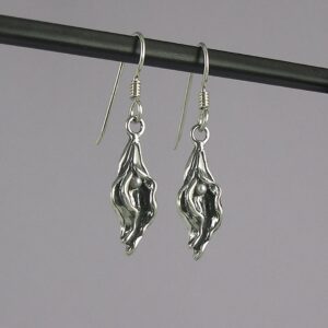 sterling silver yOni drop earrings